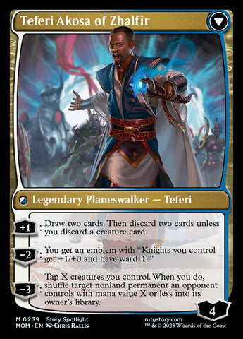 Invasion of New Phyrexia // Teferi Akosa of Zhalfir [March of the Machine]