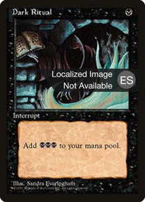 Dark Ritual - Chinese Fourth Edition Foreign Black Border