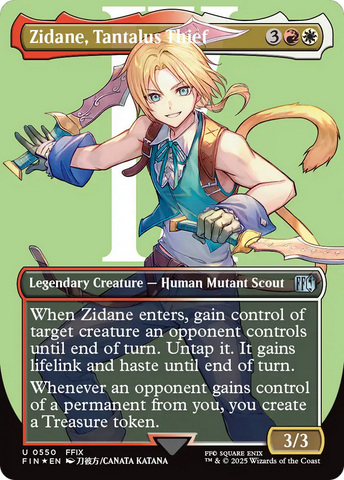 Zidane, Tantalus Thief (Borderless) (Surge Foil) [FINAL FANTASY]