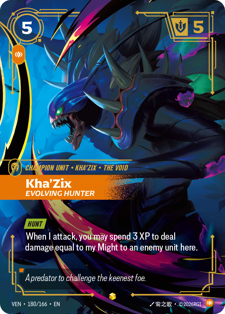 Kha'Zix, Evolving Hunter (Overnumbered)