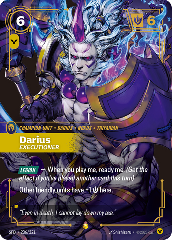 Darius, Executioner (Overnumbered)