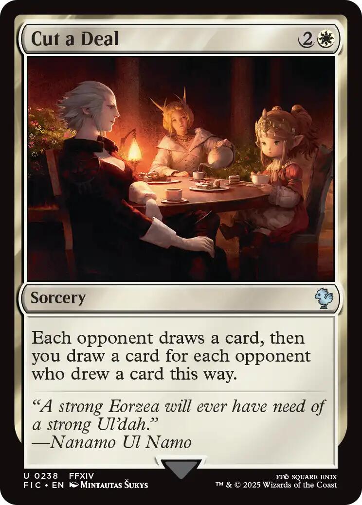 Cut a Deal (Surge Foil) [FINAL FANTASY Commander]