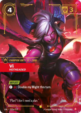 Vi, Hotheaded (Alternate Art)