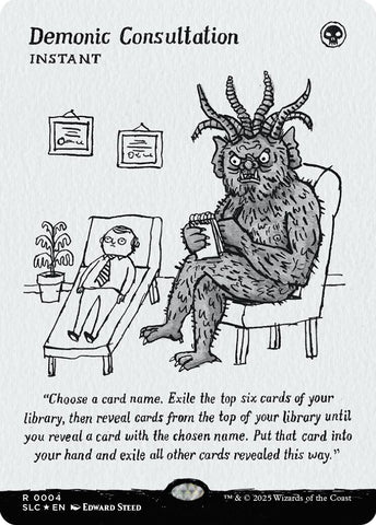 Demonic Consultation (Halo Foil) [Secret Lair Countdown Kit]