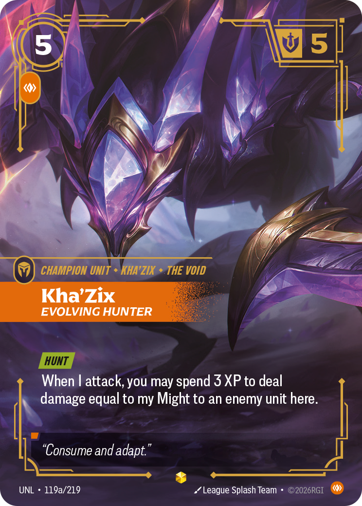 Kha'Zix, Evolving Hunter (Alternate Art)