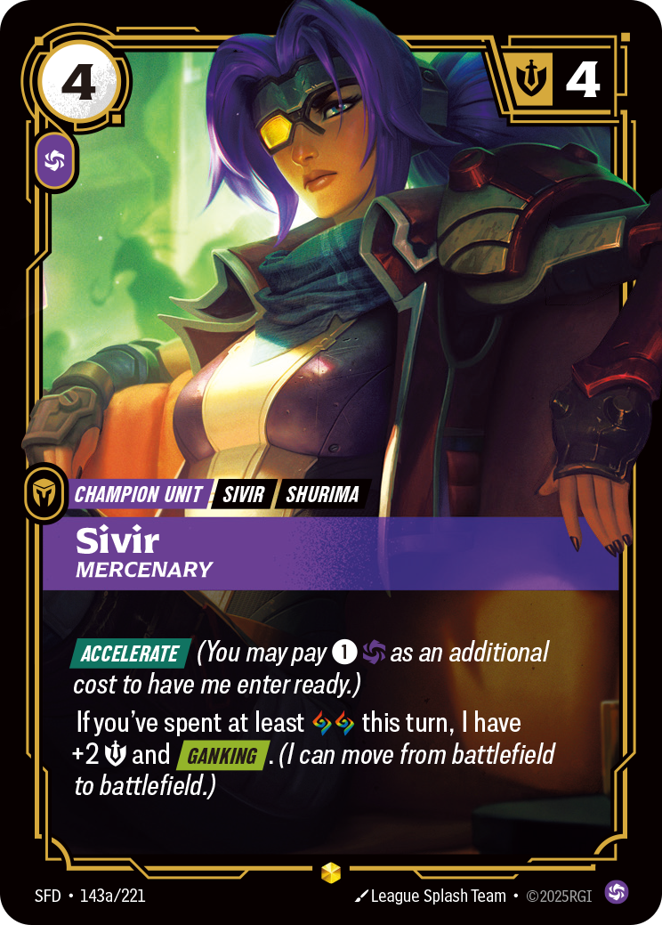 Sivir, Mercenary (Alternate Art)