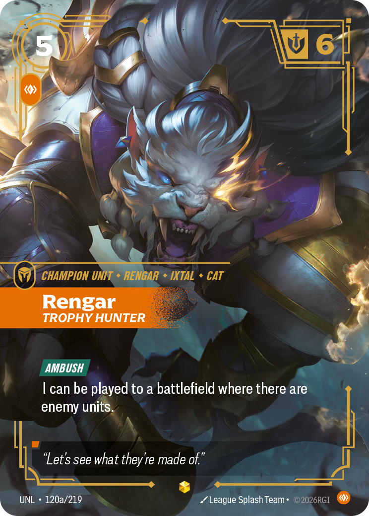 Rengar, Trophy Hunter (Alternate Art)