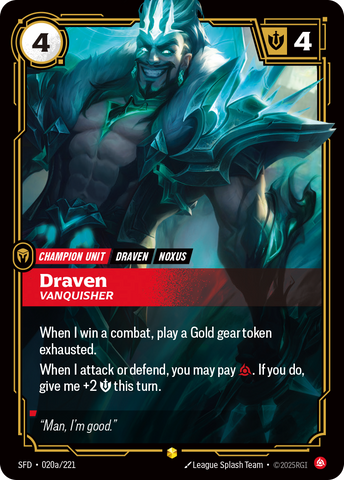 Draven, Vanquisher (Alternate Art)