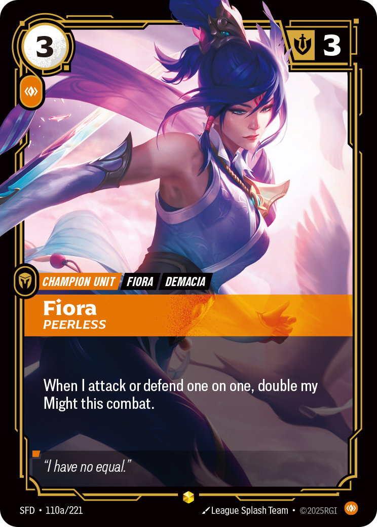 Fiora, Peerless (Alternate Art)