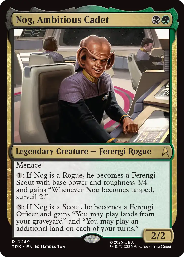 Nog, Ambitious Cadet [Star Trek]