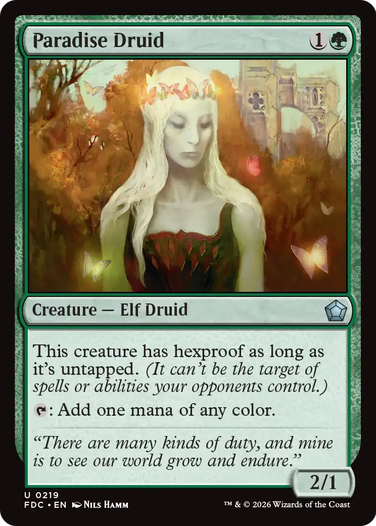 Paradise Druid [Foundations Commander]