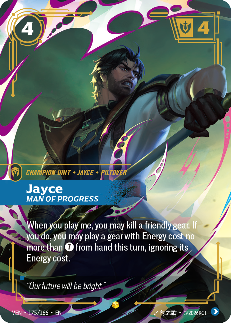 Jayce, Man of Progress (Overnumbered)