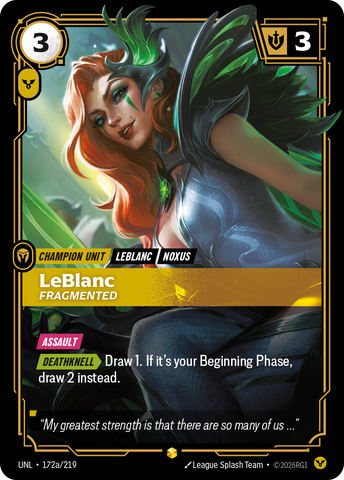 LeBlanc, Fragmented (Alternate Art)