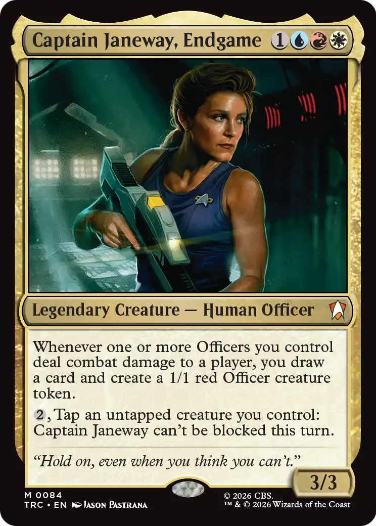 Captain Janeway, Endgame (Surge Foil) [Star Trek Commander]