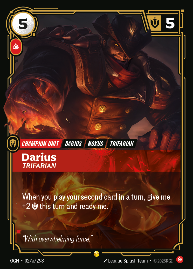 Darius, Trifarian (Alternate Art)