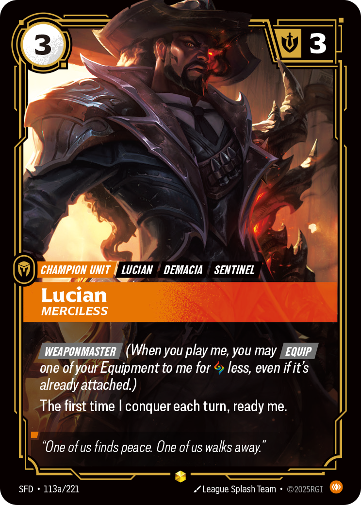Lucian, Merciless (Alternate Art)