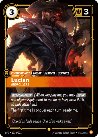 Lucian, Merciless (Alternate Art)