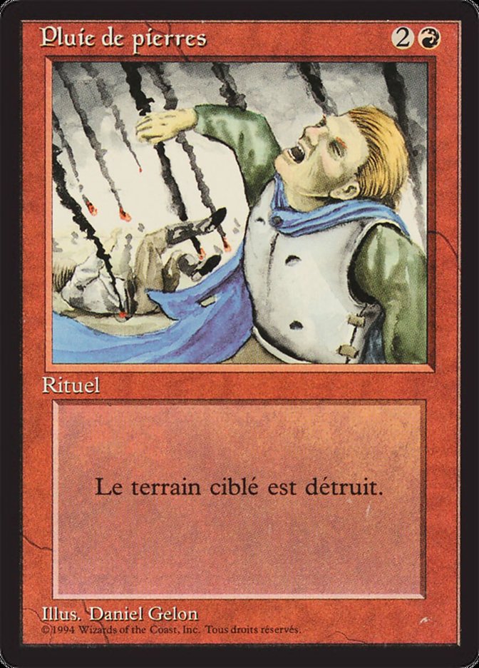 Stone Rain - 3th Edition Foreign French