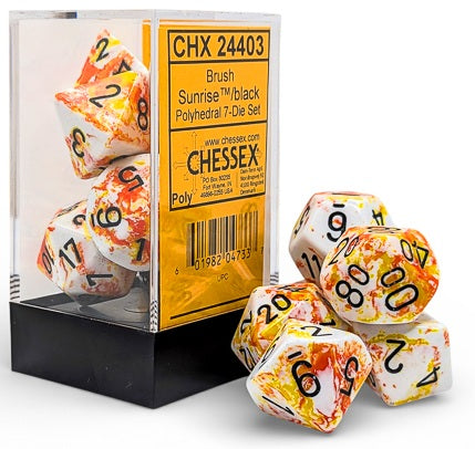 Chessex Brush Dice 7 Dice Set