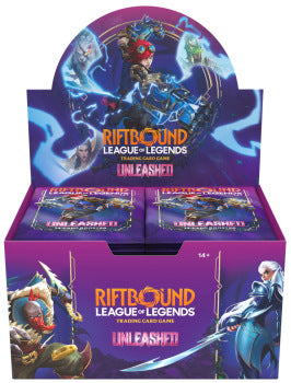 RIFTBOUND LEAGUE OF LEGENDS TCG UNLEASHED BOOSTER DISPLAY